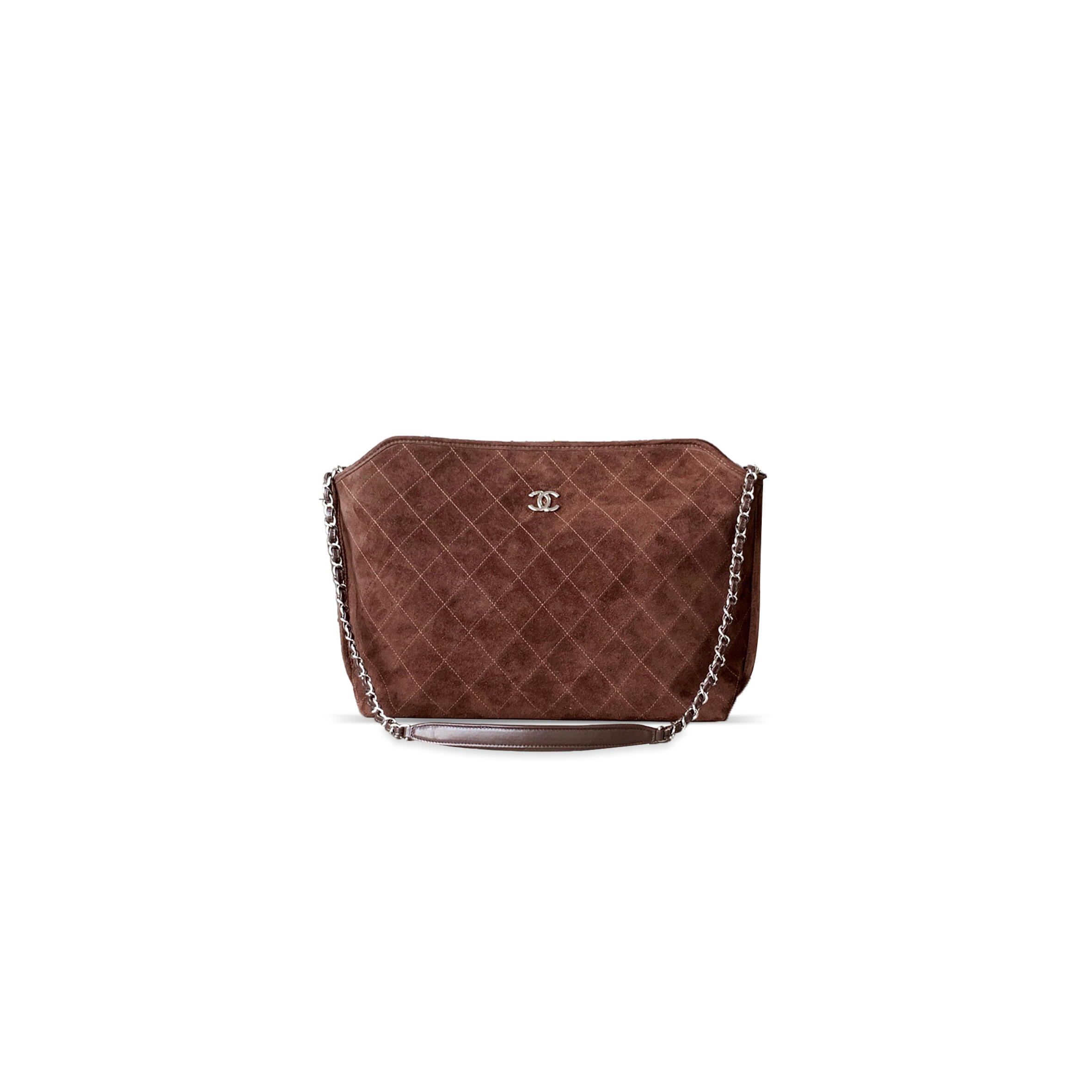 CHANEL EDINBURGH NUBUCK HIGHLANDER MESSENGER BAG 6989458 (33*27*11cm)